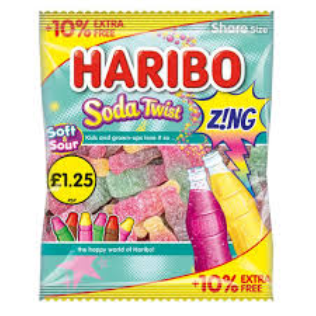 HARIBO SODA TWIST ZING 176G